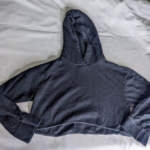 Nike Yoga Luxe Women's Crop Hoodie Black Athleisure Size XS